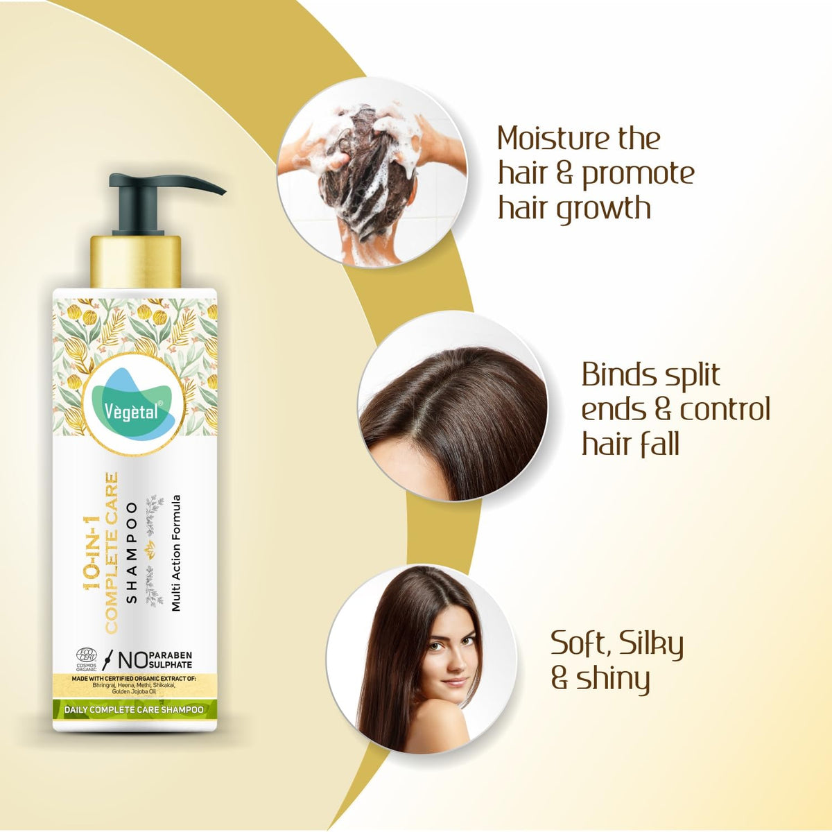 Vegetal 10-in-1 Complete Care Shampoo (200 ML)