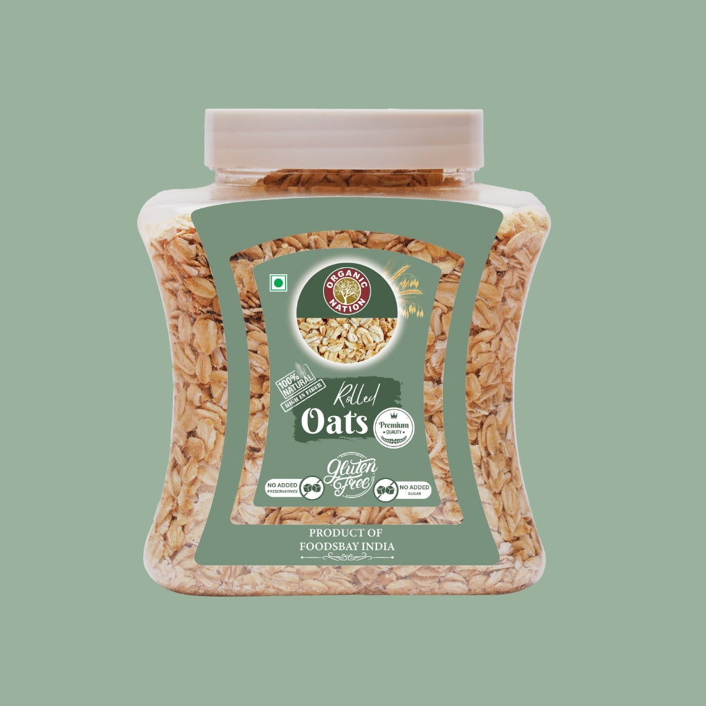 Organic Nation Rolled Oats (600 GM)
