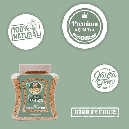 Organic Nation Rolled Oats (600 GM)