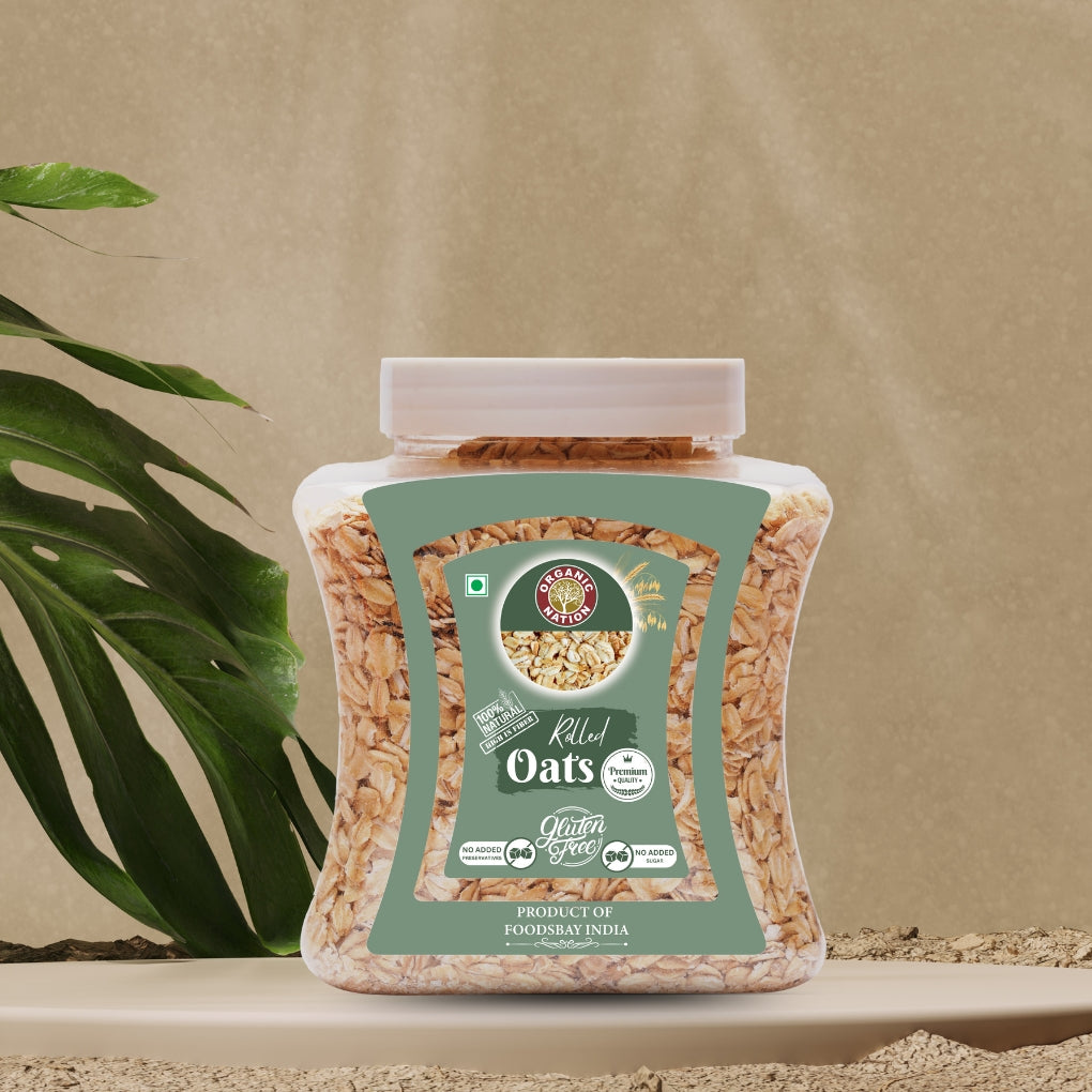 Organic Nation Rolled Oats (600 GM)