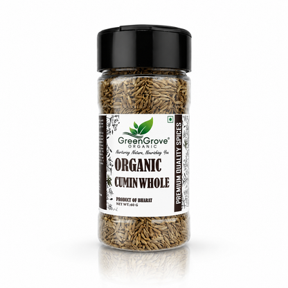 GreenGrove Organic Cumin Whole (60 GM) (PACK OF 3)