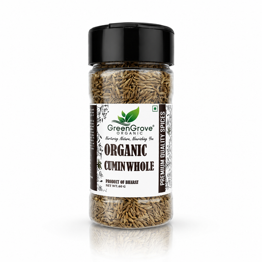 GreenGrove Organic Cumin Whole (60 GM) (PACK OF 3)