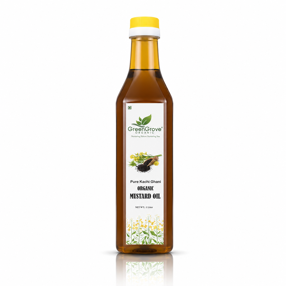 GreenGrove Organic Black Mustard Oil (1 L)