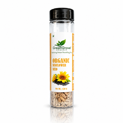 GreenGrove Organic Sunflower Seeds (150 GM) (PACK OF 2)