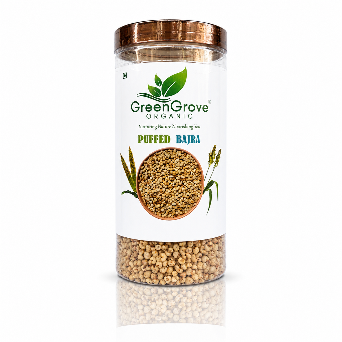 GreenGrove Organic Puffed Bajra (100 GM) (PACK OF 2)