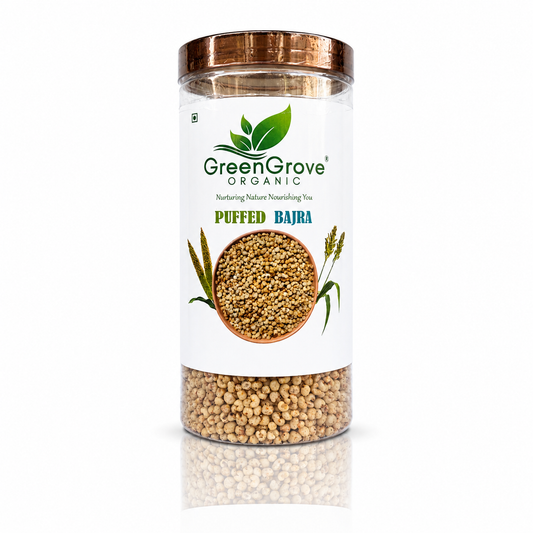 GreenGrove Organic Puffed Bajra (100 GM) (PACK OF 2)