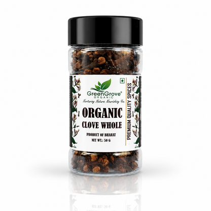 GreenGrove Organic Clove Whole (50 GM) (PACK OF 2)