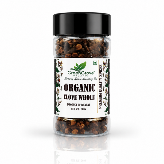 GreenGrove Organic Clove Whole (50 GM) (PACK OF 2)
