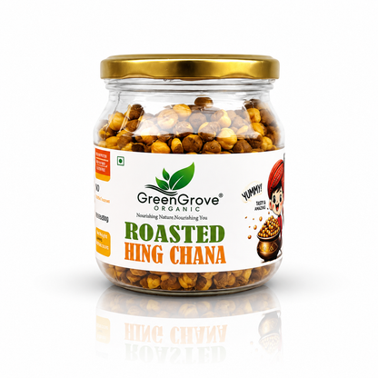 GreenGrove Organic Roasted Hing Chana (200 GM) (PACK OF 2)