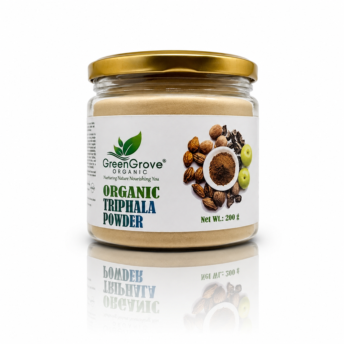 GreenGrove Organic Triphala Powder (200 GM) (PACK OF 2)