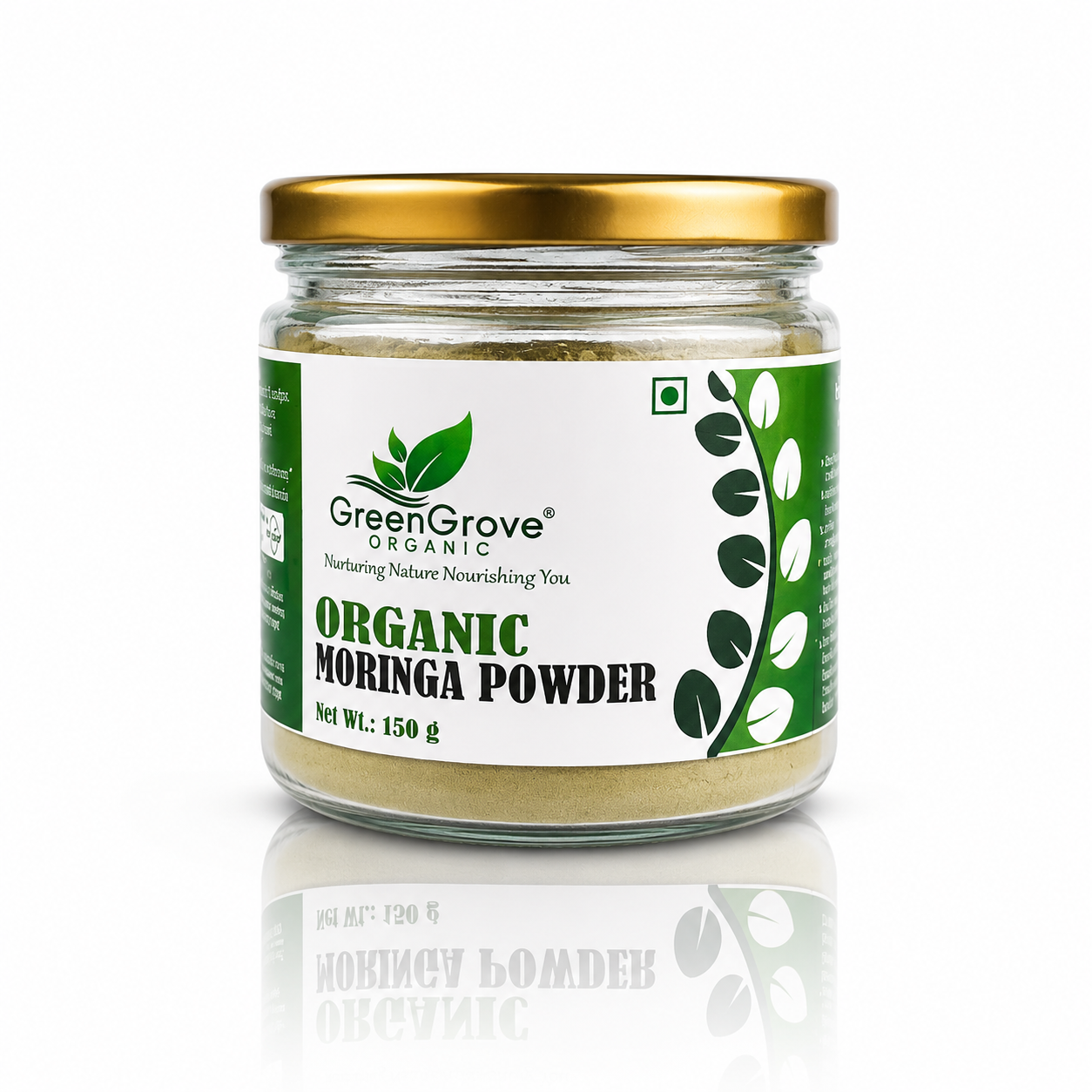 GreenGrove Organic Moringa Powder (150 GM) (PACK OF 2)