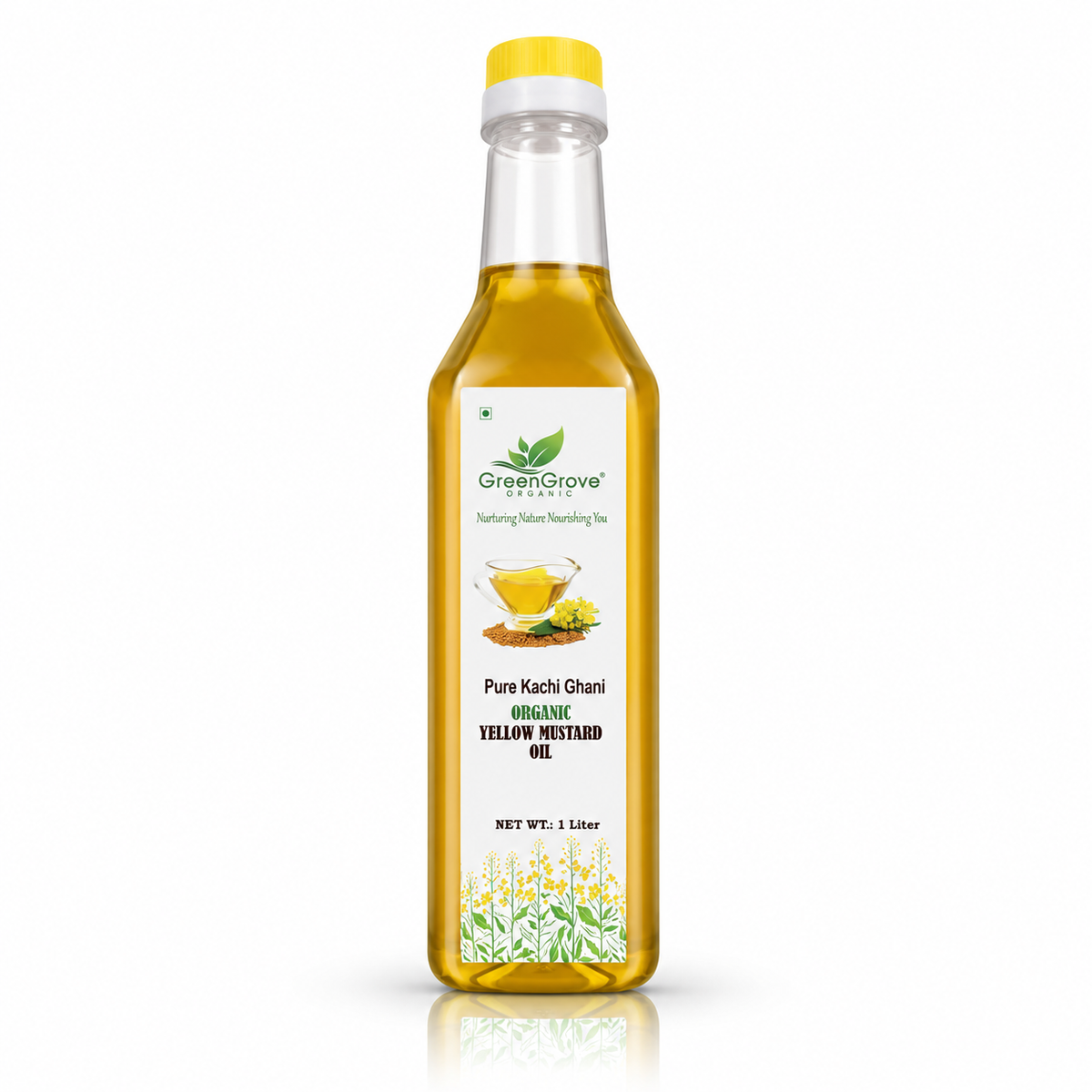 GreenGrove Organic Yellow Mustard Oil (1 L)