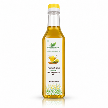 GreenGrove Organic Yellow Mustard Oil (1 L)