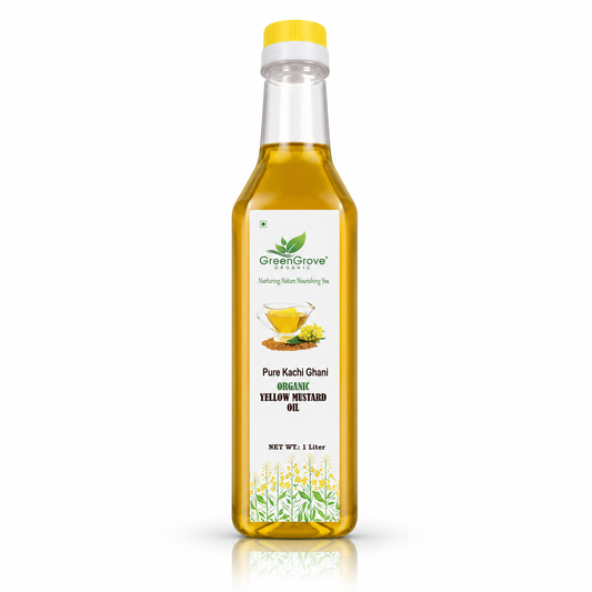 GreenGrove Organic Yellow Mustard Oil (1 L)