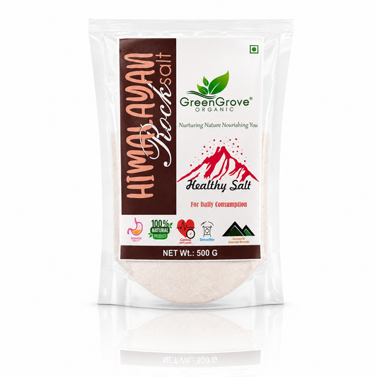 GreenGrove Organic Himalyan Rock Salt (500 GM) (PACK OF 4)