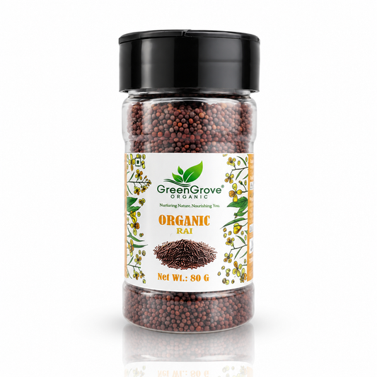 GreenGrove Organic Rai (80 GM) (PACK OF 4)