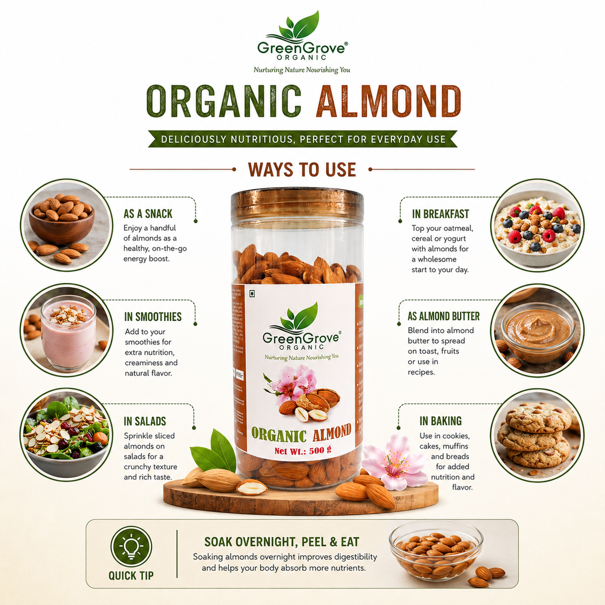 GreenGrove Organic Almond