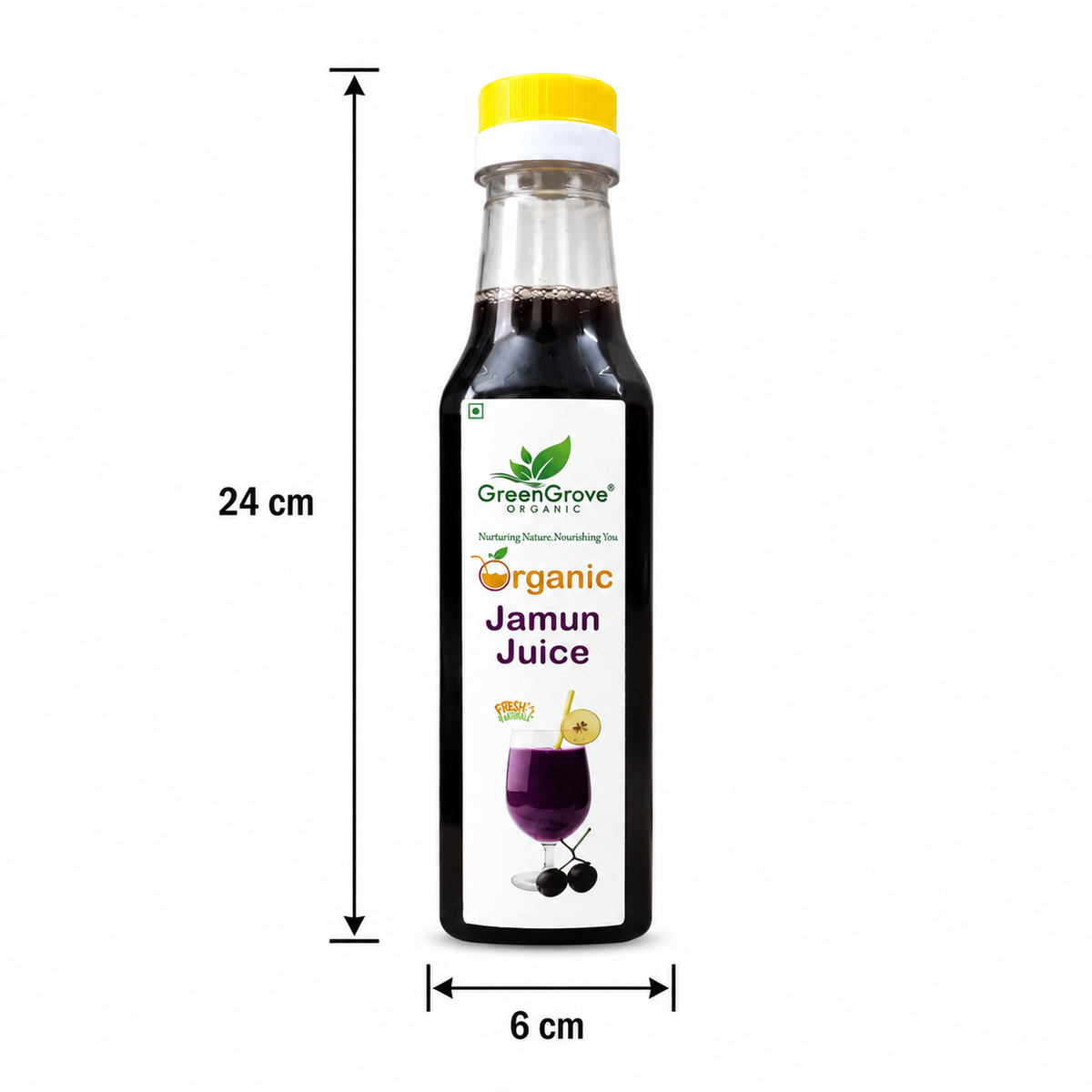 GreenGrove Jamun Juice (500 ML) (PACK OF 2)
