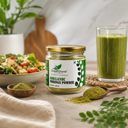 GreenGrove Organic Moringa Powder (150 GM) (PACK OF 2)
