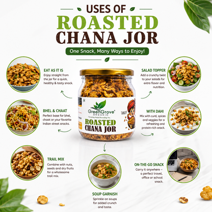 GreenGrove Organic Roasted Chana Jor Garam (200 GM)
