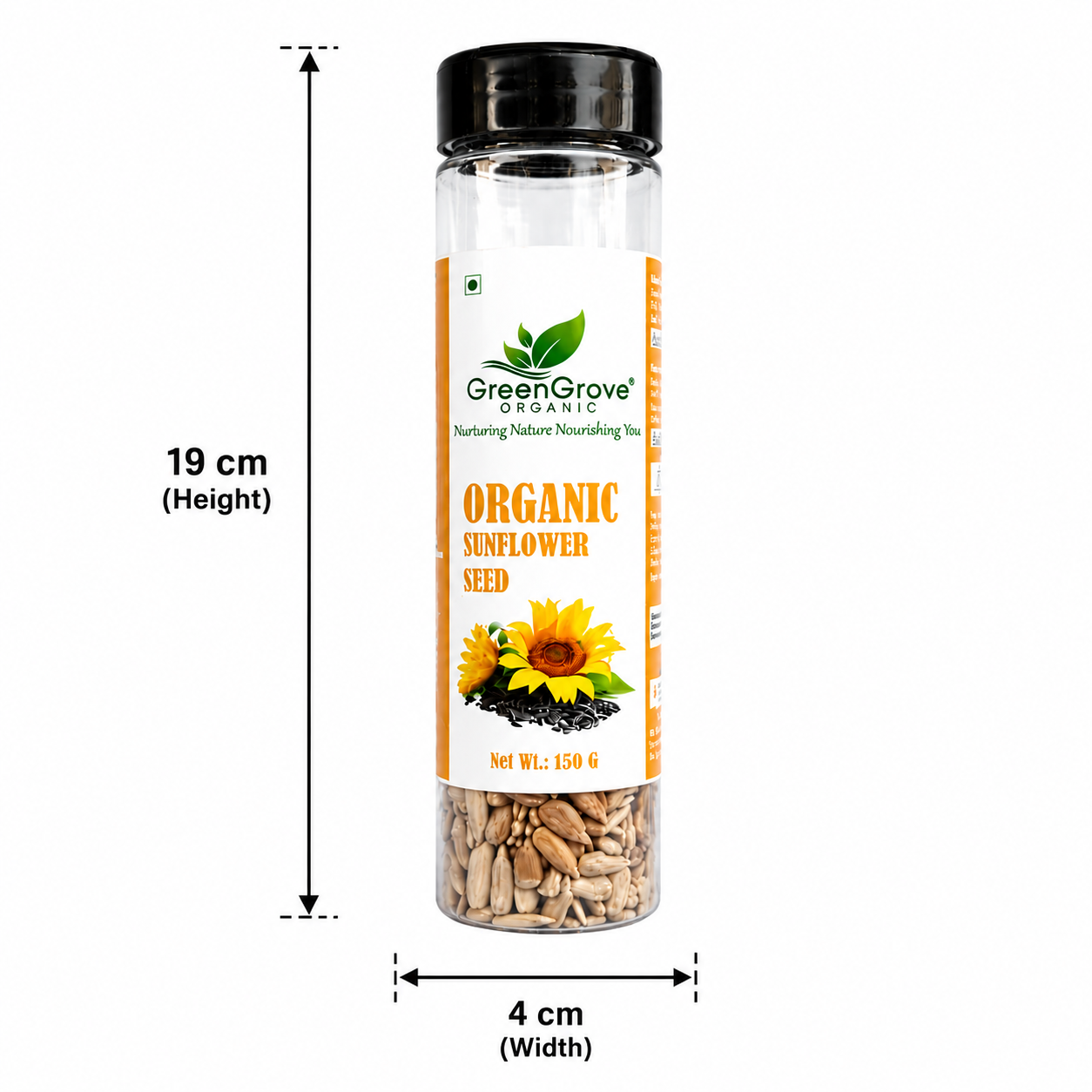 GreenGrove Organic Sunflower Seeds (150 GM) (PACK OF 2)