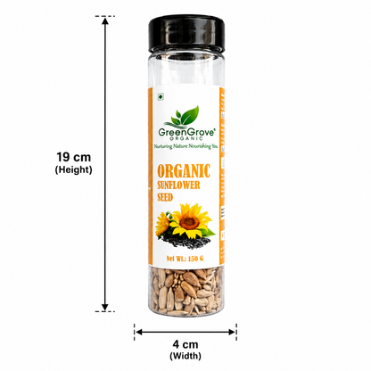 GreenGrove Organic Sunflower Seeds (150 GM) (PACK OF 2)
