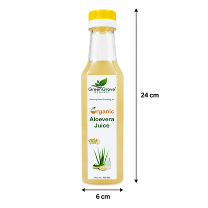GreenGrove Organic Aloevera Juice (500 ML) (PACK OF 2)