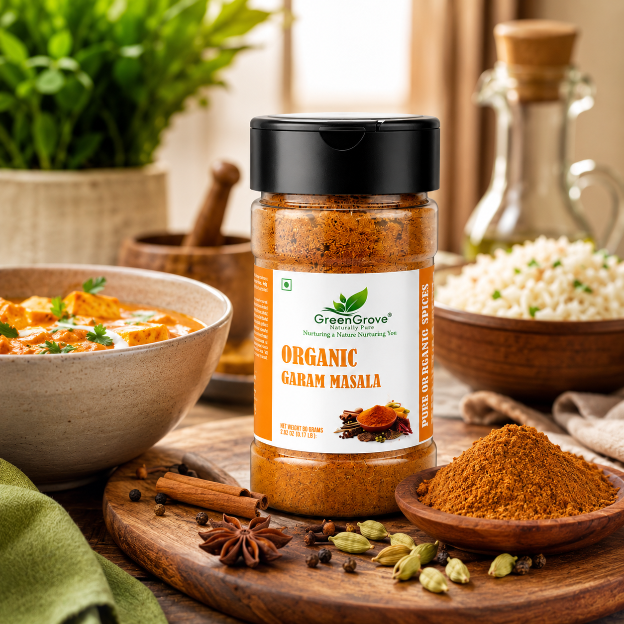 GreenGrove Organic Garam Masala (50 GM) (PACK OF 2)