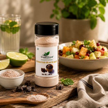 GreenGrove Himalyan Black Salt (100 GM) (PACK OF 3)