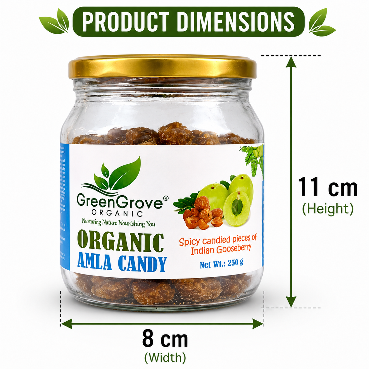 Green Grove Amla Candy Spicy (250 GM) (PACK OF 2)