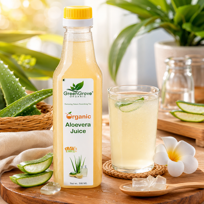 GreenGrove Organic Aloevera Juice (500 ML) (PACK OF 2)