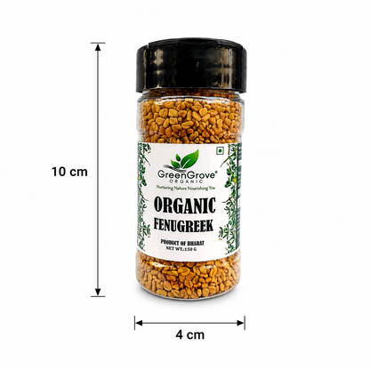 GreenGrove Organic Fenugreek (150 GM) (PACK OF 4)