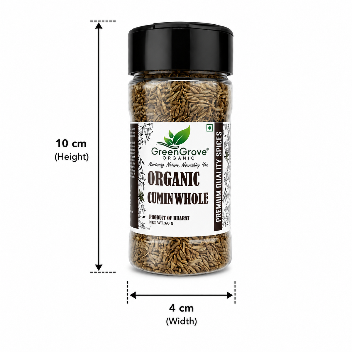 GreenGrove Organic Cumin Whole (60 GM) (PACK OF 3)