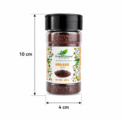 GreenGrove Organic Rai (80 GM) (PACK OF 4)