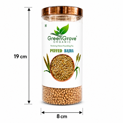 GreenGrove Organic Puffed Bajra (100 GM) (PACK OF 2)