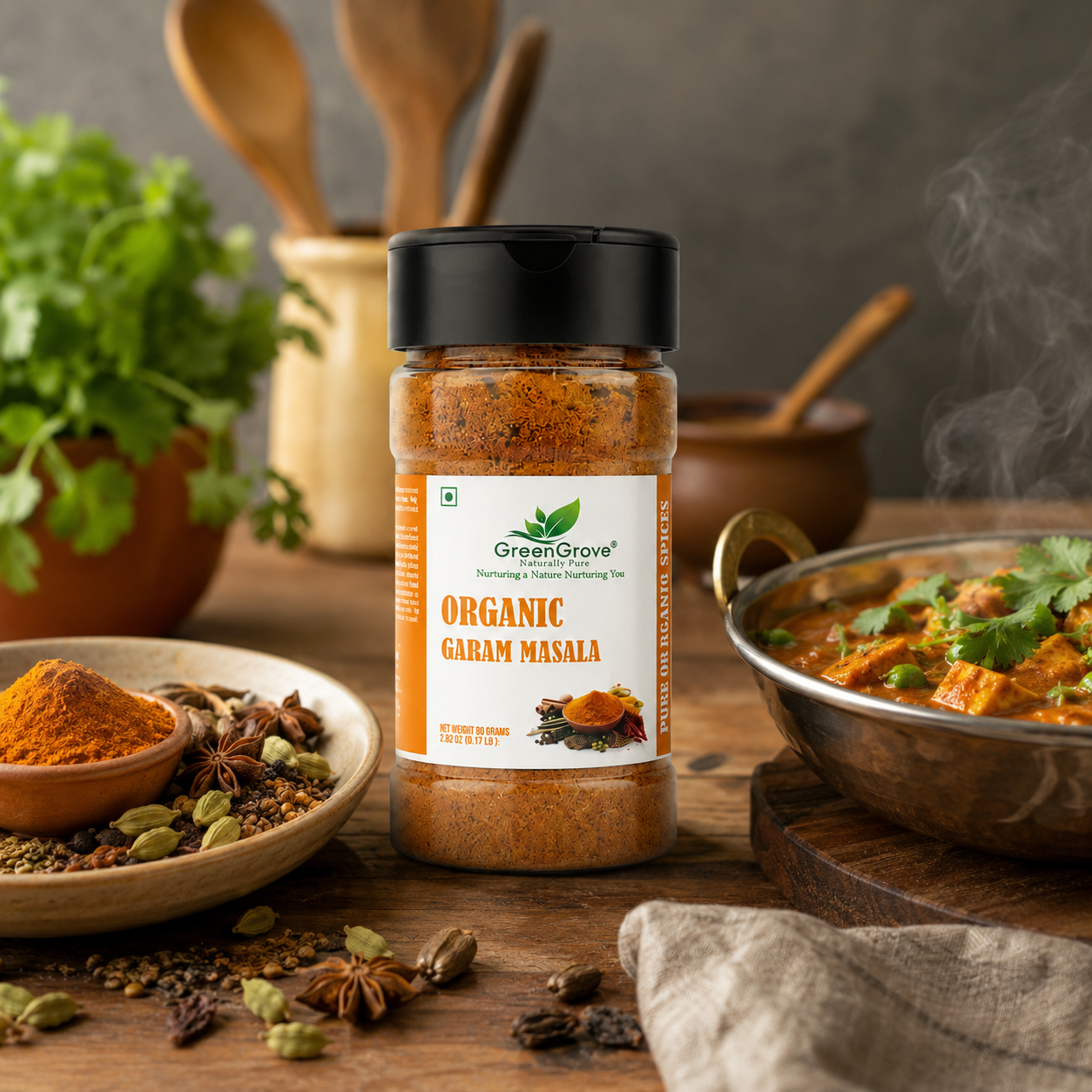GreenGrove Organic Garam Masala (50 GM) (PACK OF 2)
