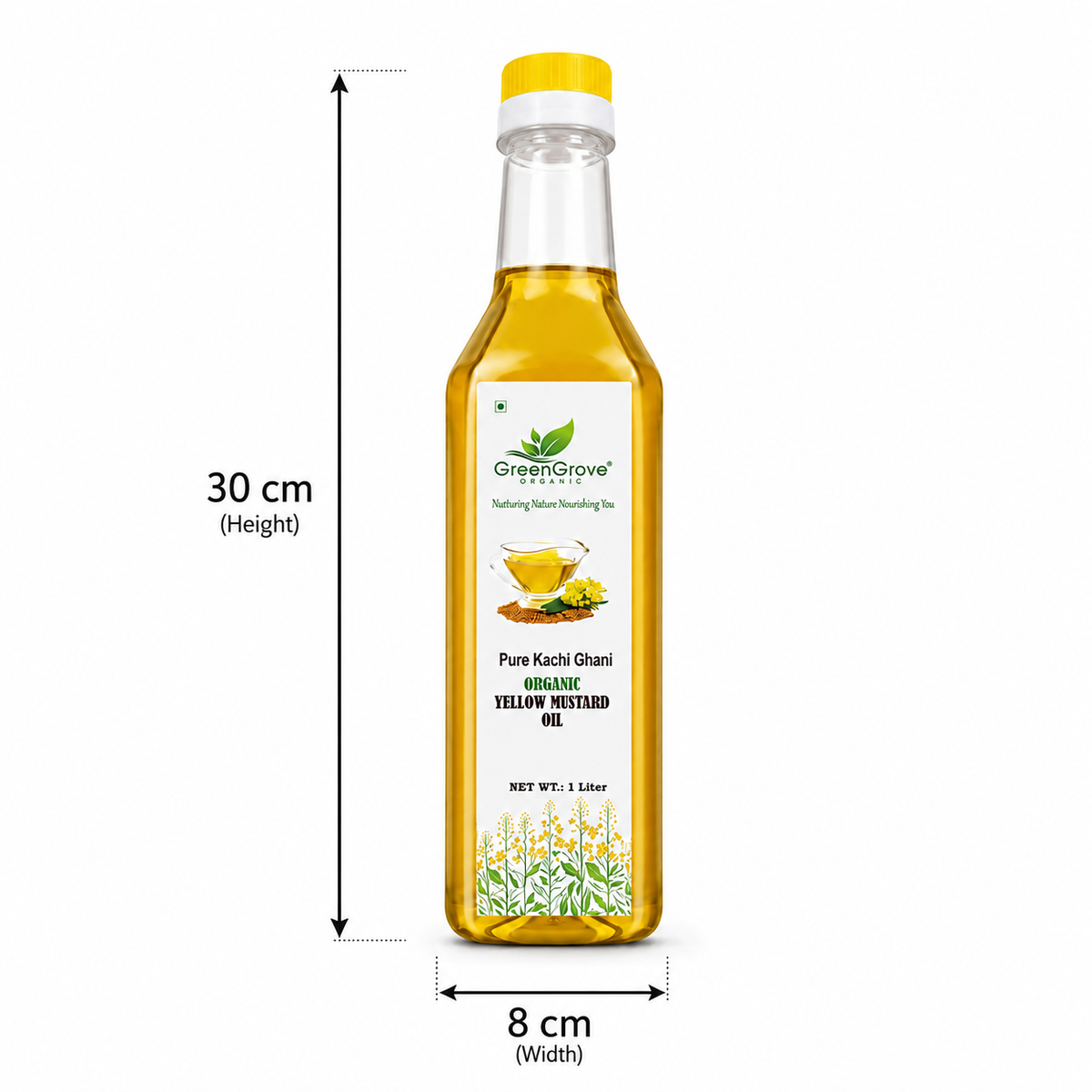 GreenGrove Organic Yellow Mustard Oil (1 L)