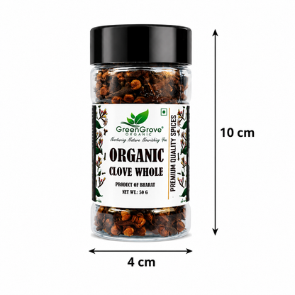 GreenGrove Organic Clove Whole (50 GM) (PACK OF 2)