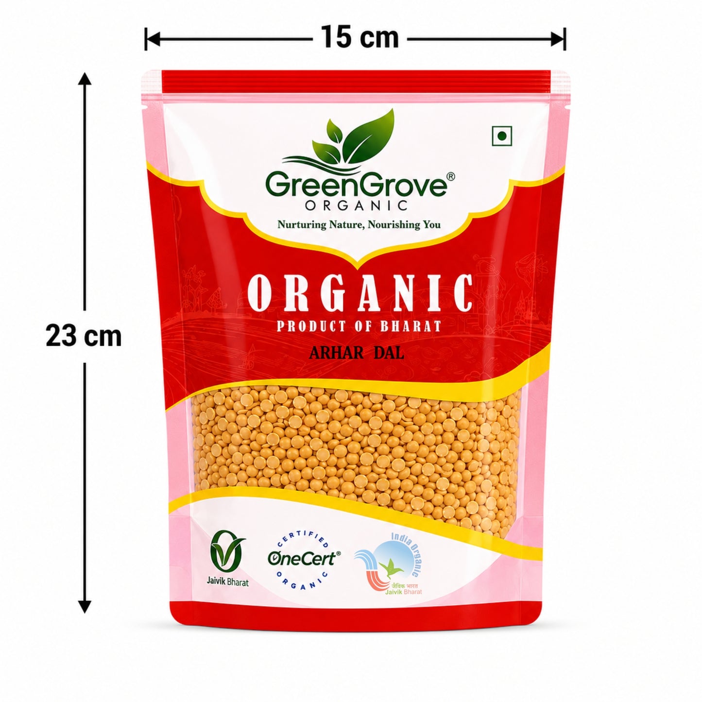GreenGrove Organic Arhar Dal - Premium Blend of Lentils
