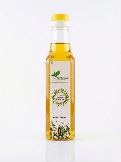 GreenGrove Organic Sesame Oil (White) (500 ML)