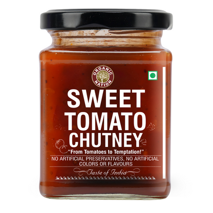 Organic Nation Sweet Tomato Chutney (300 GM)