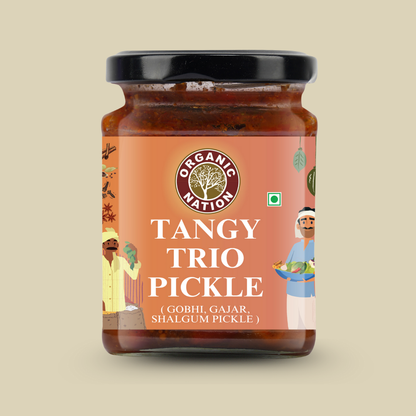 Organic Nation Tangy Trio Pickle (Khatta Meetha Pickle) (250 GM)