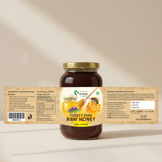 Gosatvam Prakrutik Mart Forest Pure Raw Honey 150 GM