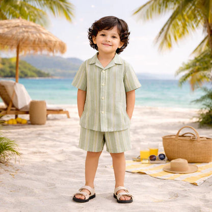 Tiny Tiggy Modern Summer Cord Set for Boys – Soft & Breathable