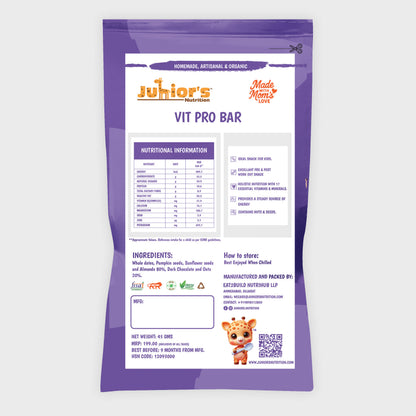 Junior's Nutrition Vit-pro bar (45 GM) (PACK OF 2)