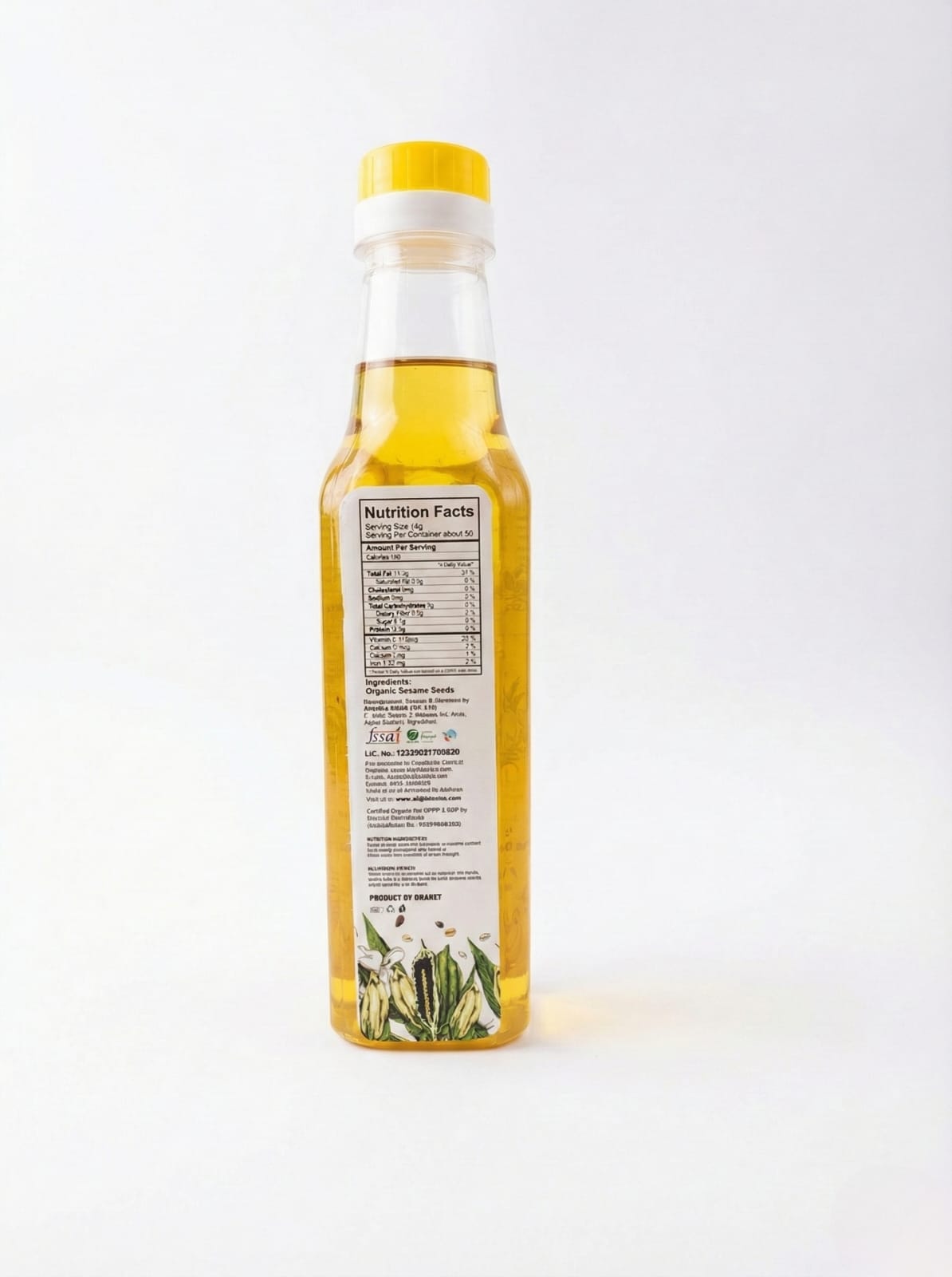 GreenGrove Organic Sesame Oil (White) (500 ML)