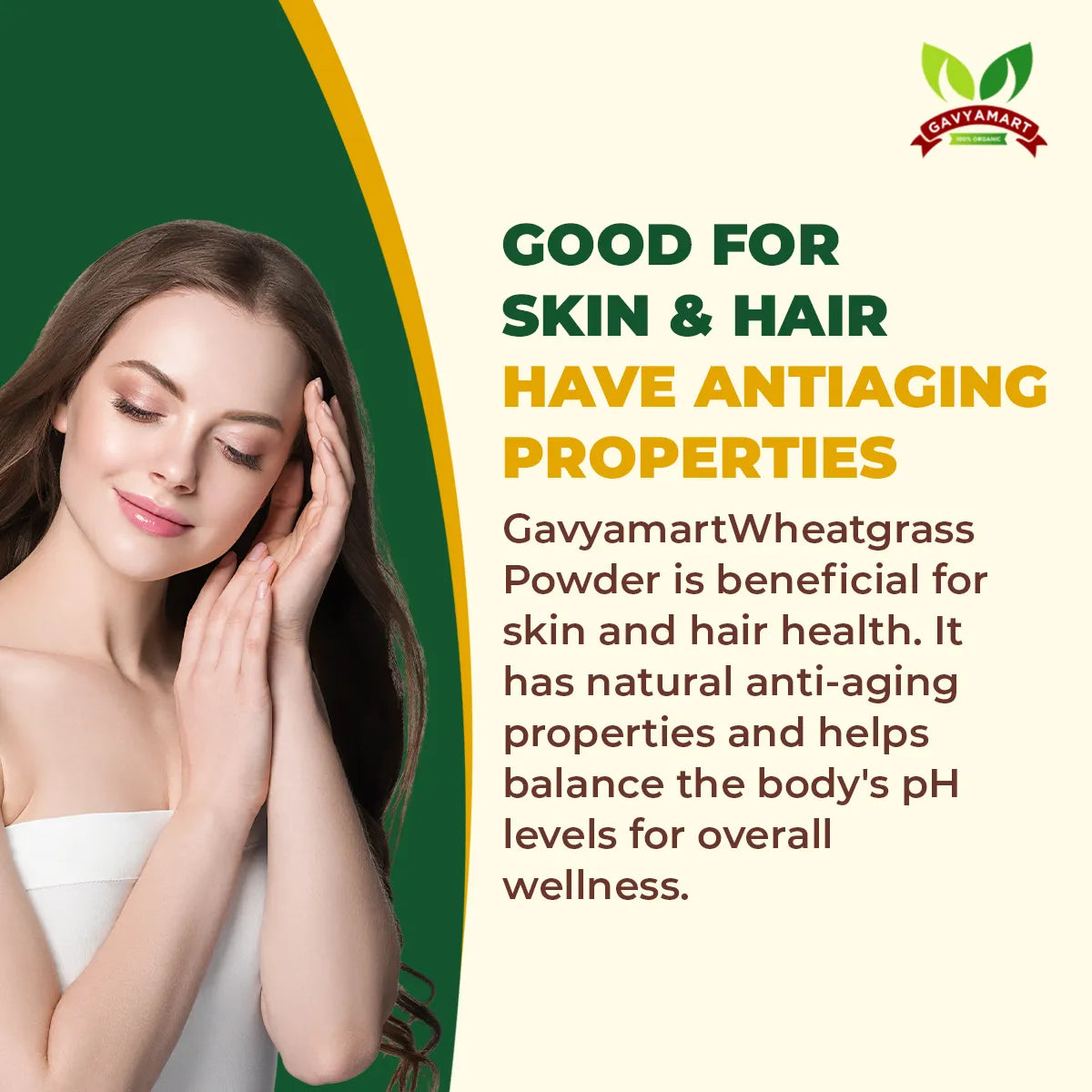 Gavyamart Organic Wheatgrass Powder (100 GM)