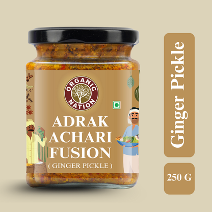 Organic Nation Adrak Achari Fusion (Ginger Pickle)