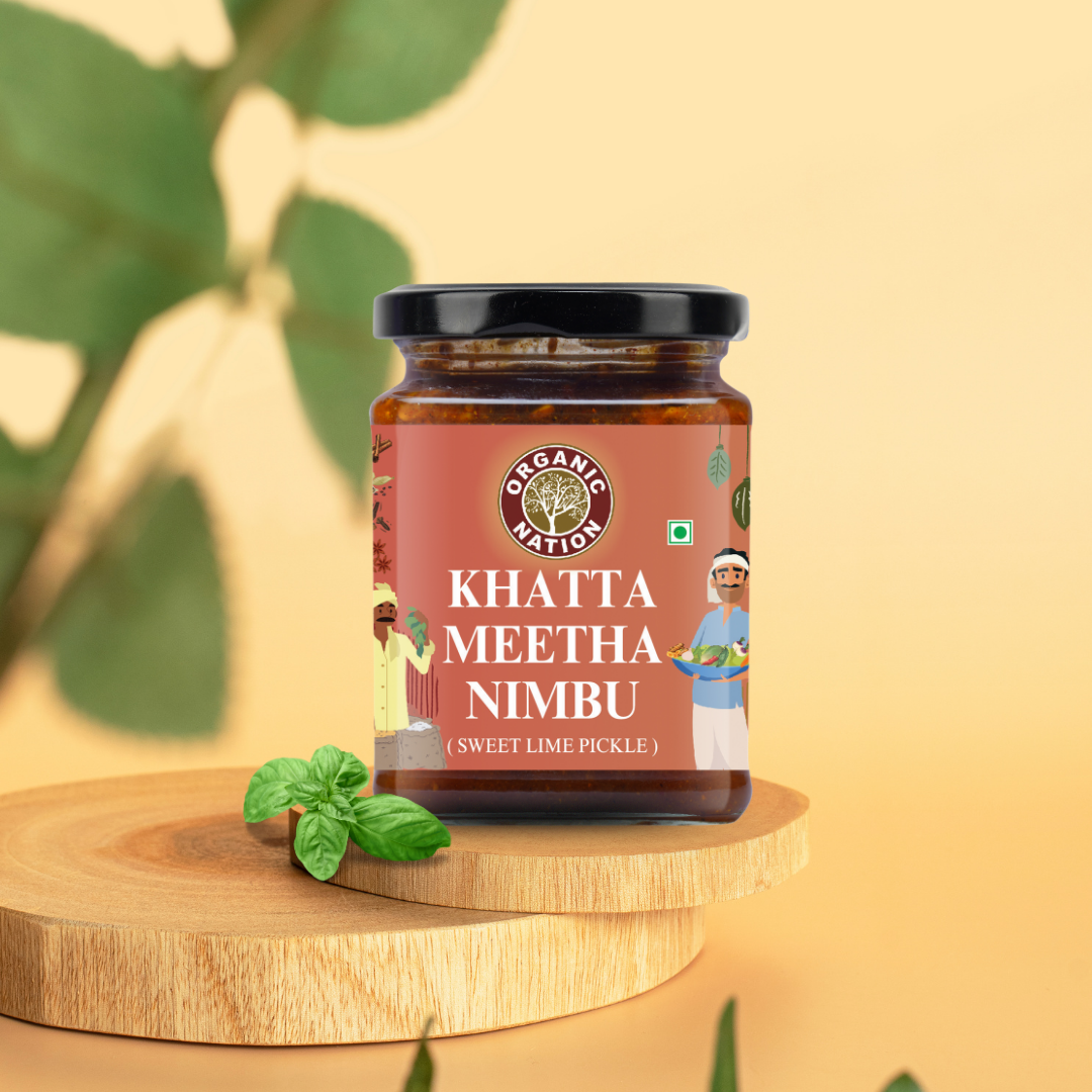 Organic Nation Khatta Meetha Nimbu (Sweet Lemon Pickle)