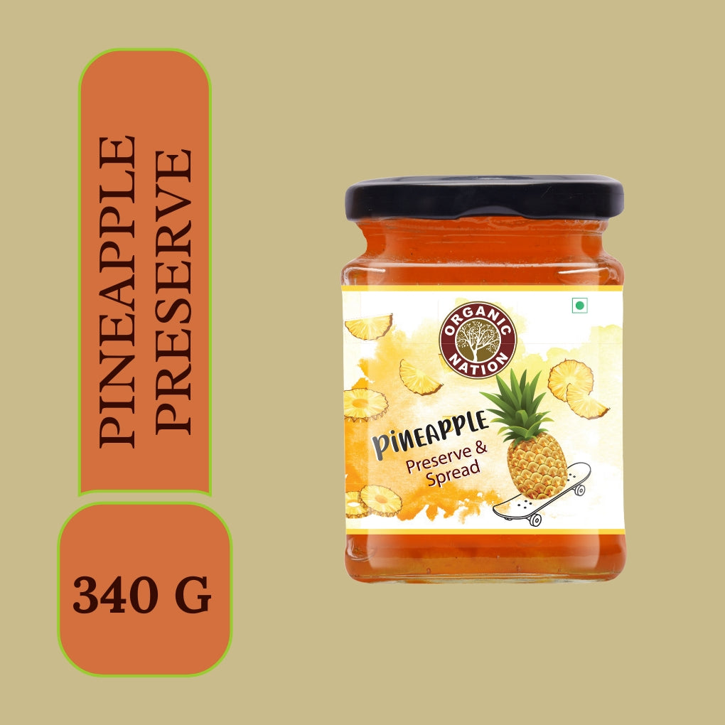 Organic Nation Pineapple Conserve (340 GM)